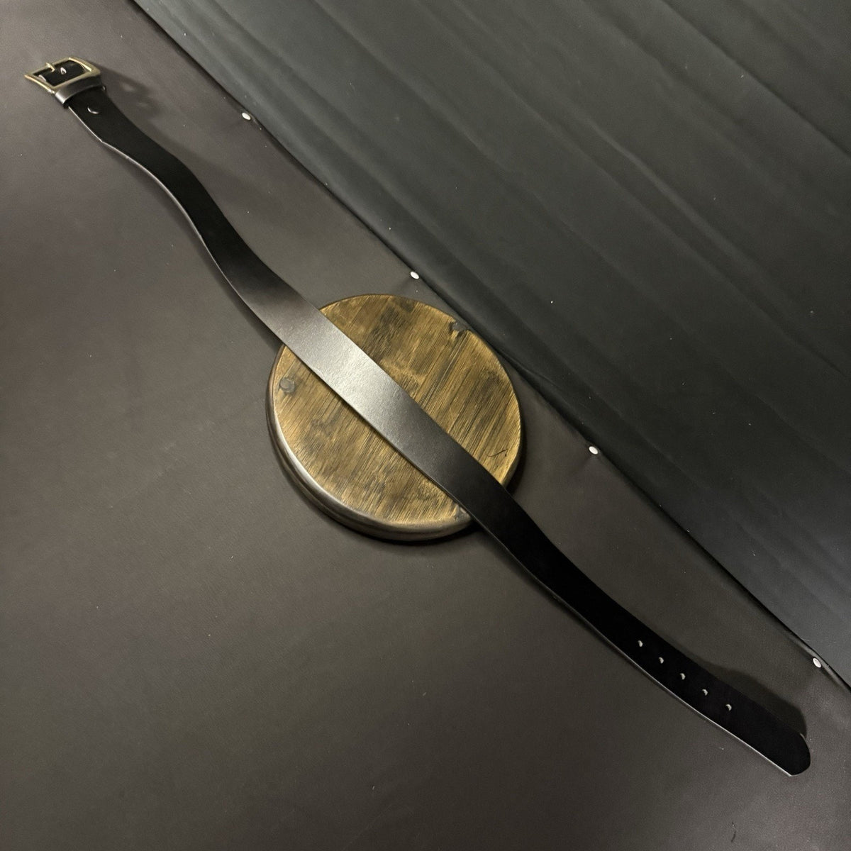 Galls Off Duty Belt Size 32” Plain Black Leather w/ Chrome Buckle LP1213 Law Pro