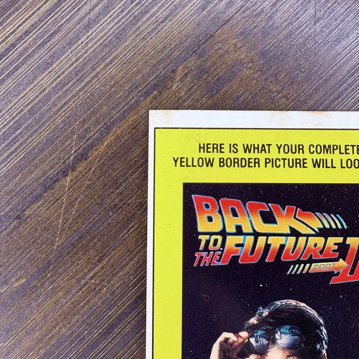 Damaged 1989 Topps Back to the Future Part II Stickers #11 Delorean Time Machine