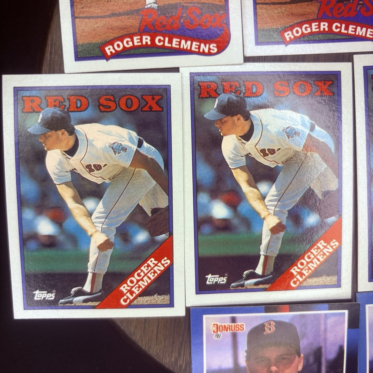 1987-1988 Roger Clemens (9) Card Lot, Topps & Donruss, #450, #280, #70, #51