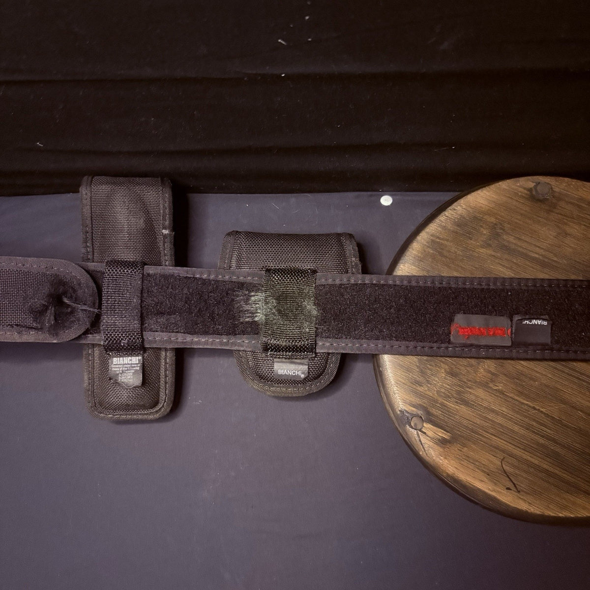 Bianchi Nylon Duty Belt 28"-34" w/Flashlight Pouch & Handcuff Case + Belt Keeper
