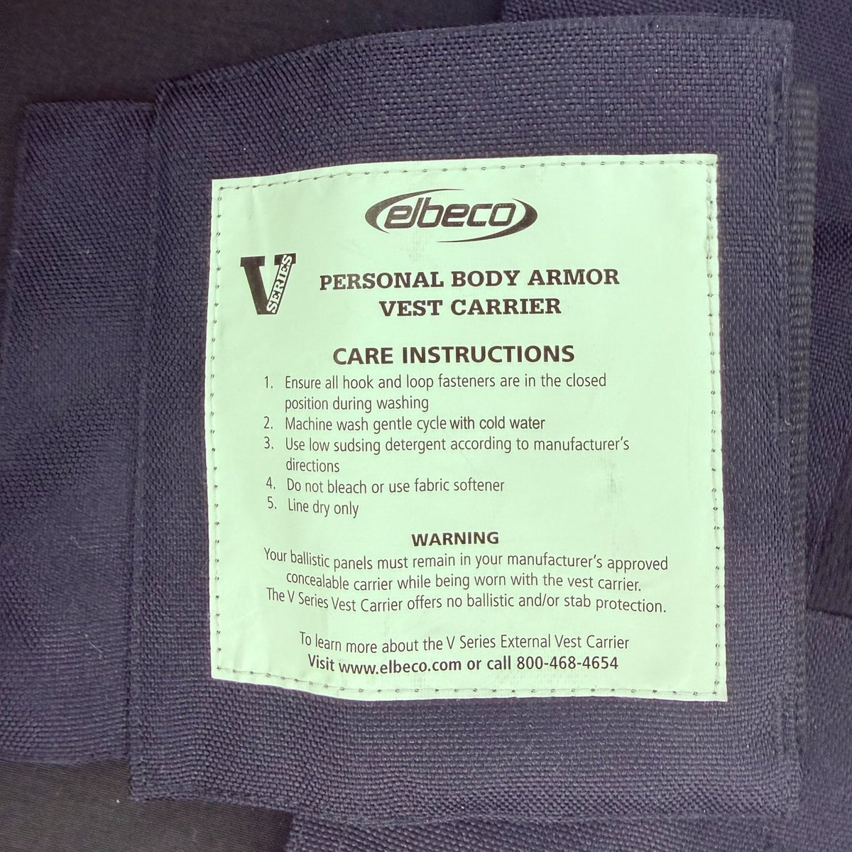 Elbeco BodyShield Tactical Armor Carrier Vest Size Large Regular Midnight Navy