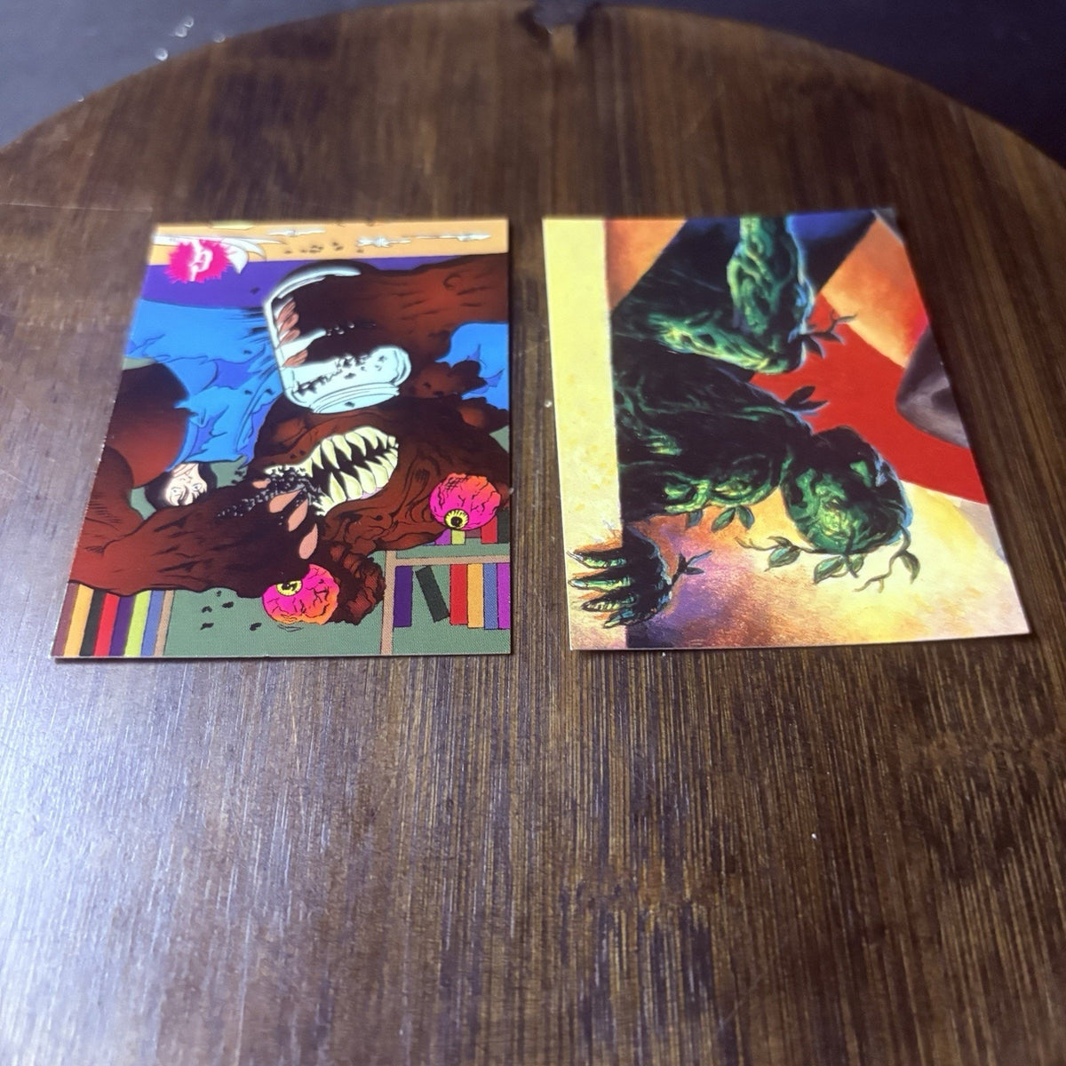 1996 Topps Goosebumps Lot Of (2) "Monsters" Trading Cards All High Grade