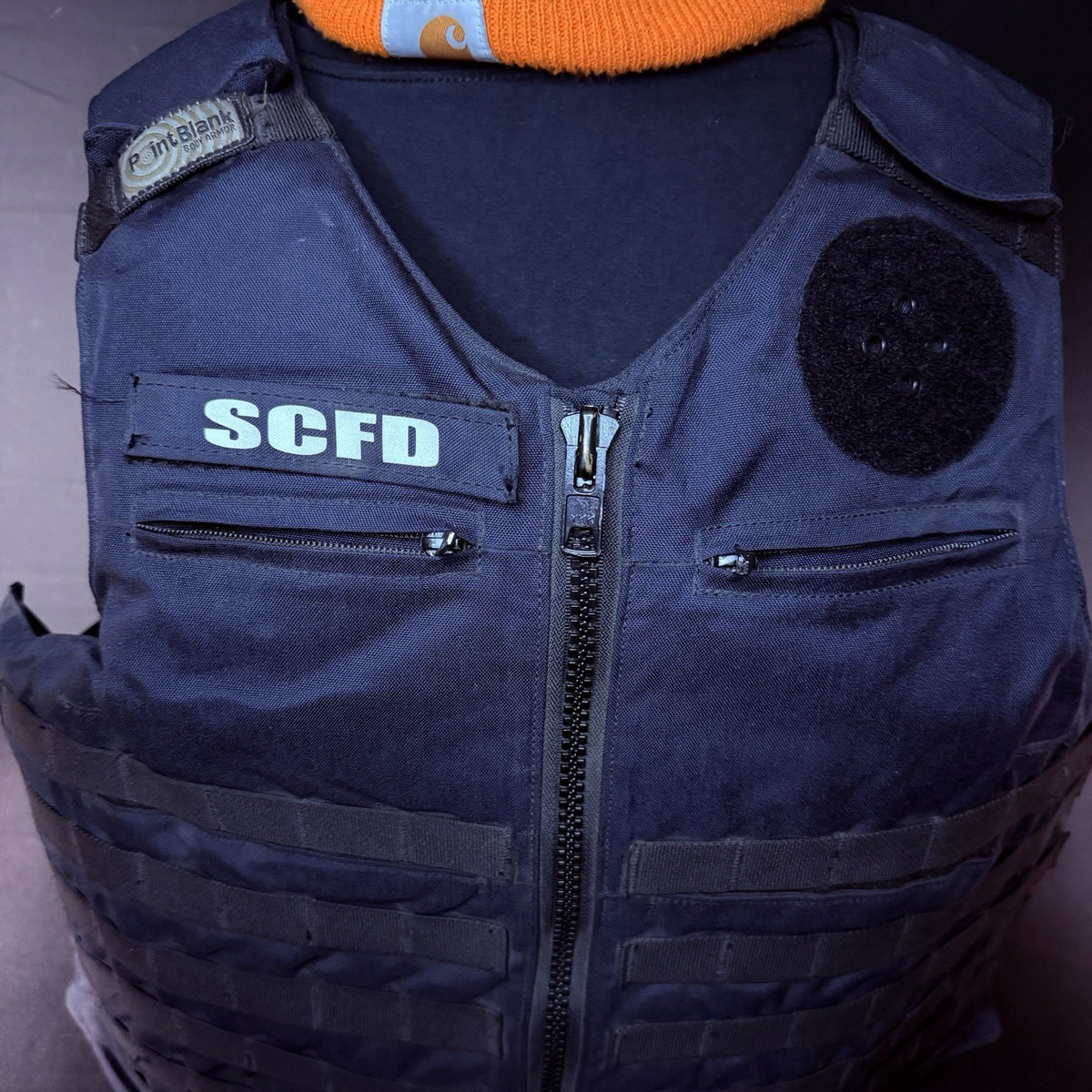 PB Tactical 3A Carrier Vest Size XXL 54Long Blue Ballistic IIIA w/Vented Padding