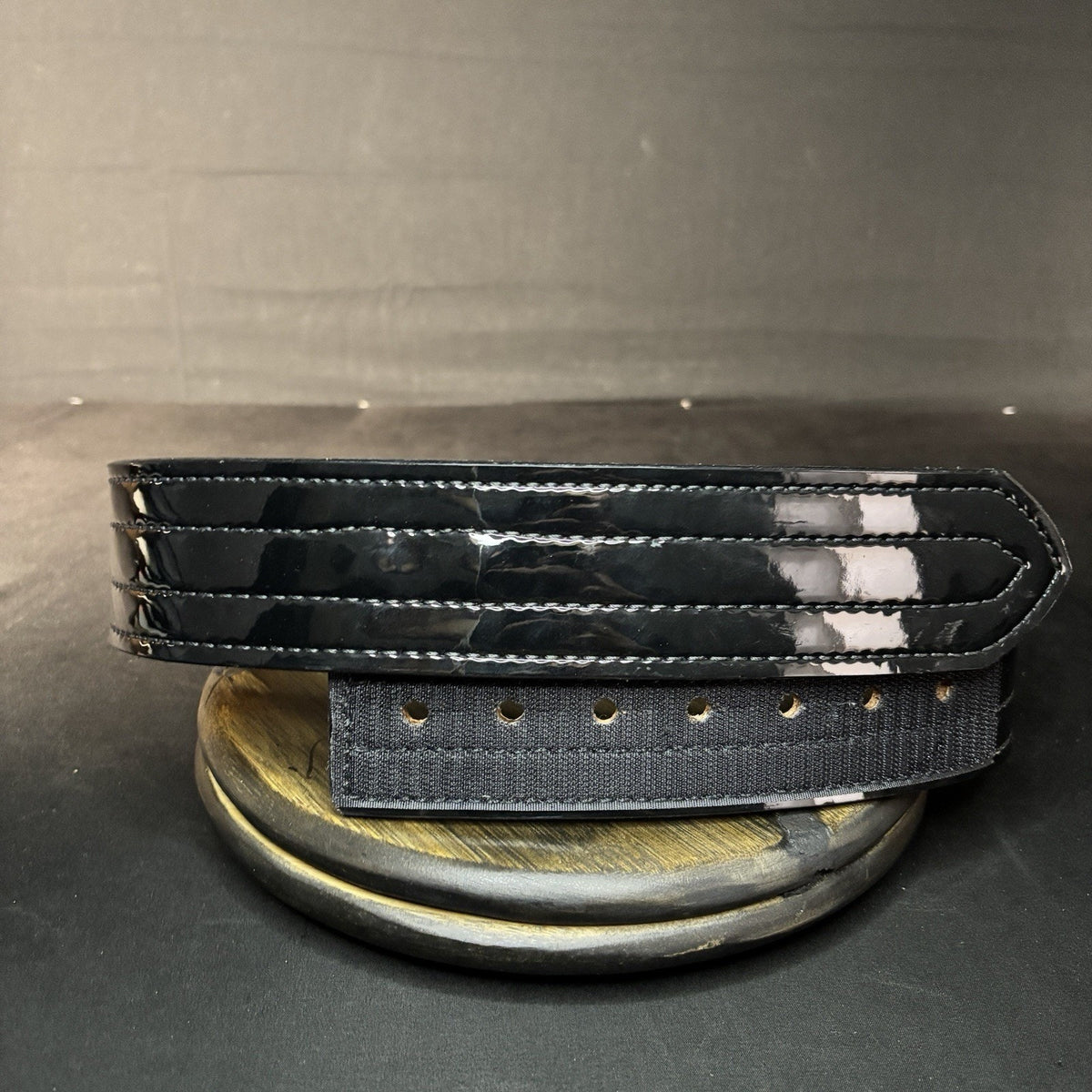 Don Hume Duty Belt Size 28" Hi-Gloss Belt Keeper Quad Stitched Leather B120 2.25