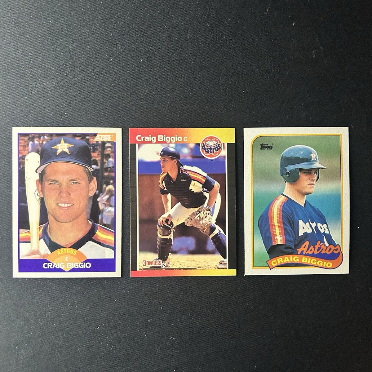 Craig Biggio (Lot Of 3) Trading Cards #237, #561, #49