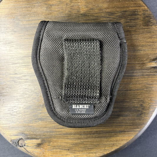Bianchi AccuMold 7300 Covered Handcuff Case - Hidden Snap - Nylon
