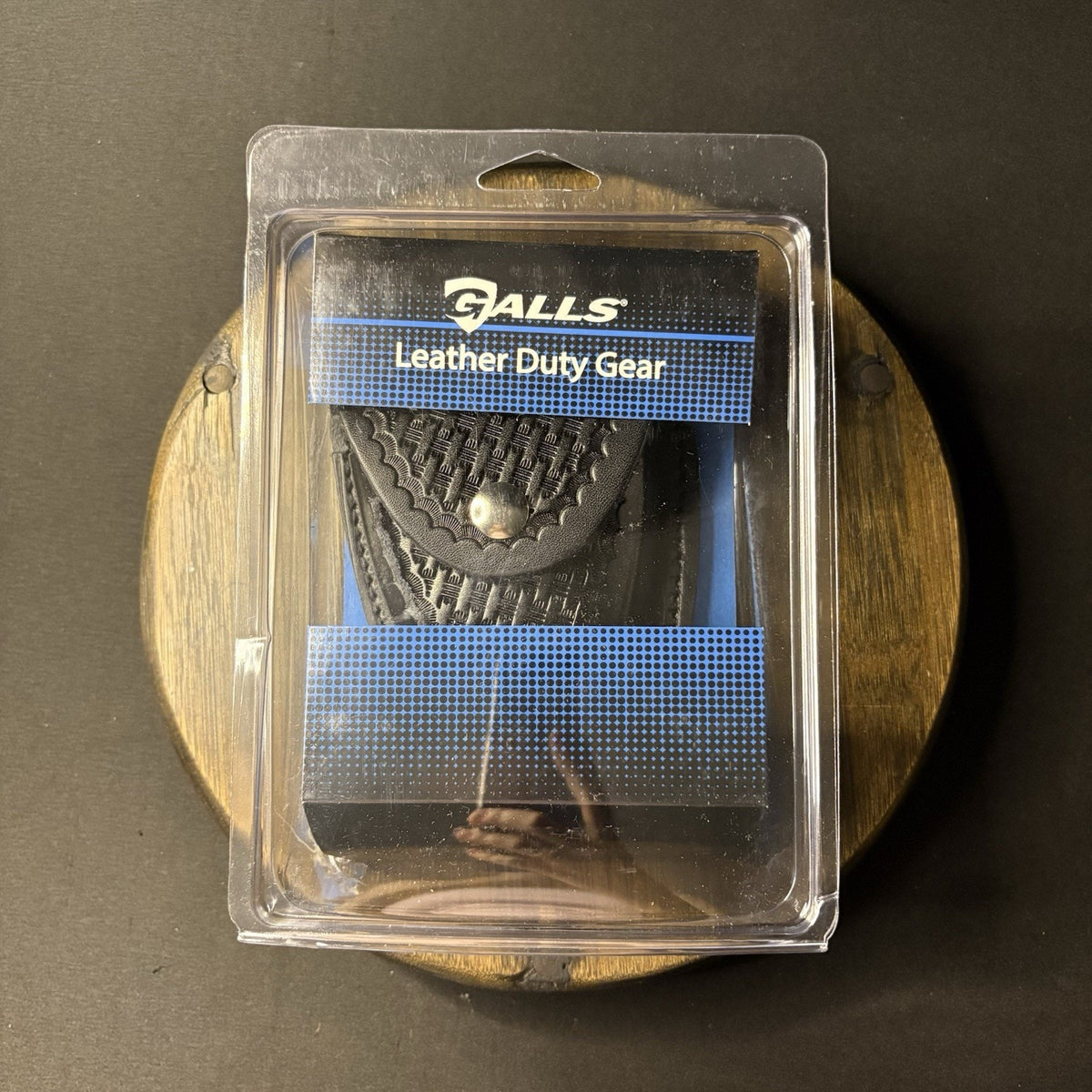 Broken Galls Handcuff Case Leather, Basketweave Front Fallen Off