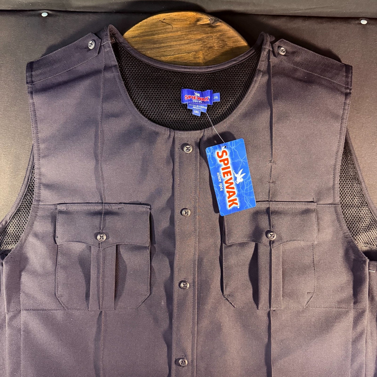 Spiewak Tactical Vest Size 2XL Long Dark Navy Soft Armor Carrier NO ARMOR