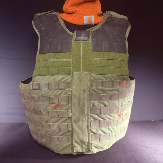 Protech 3A Tactical Carrier Size XL Vest Overlap Chest IIIA Shoulder Armor