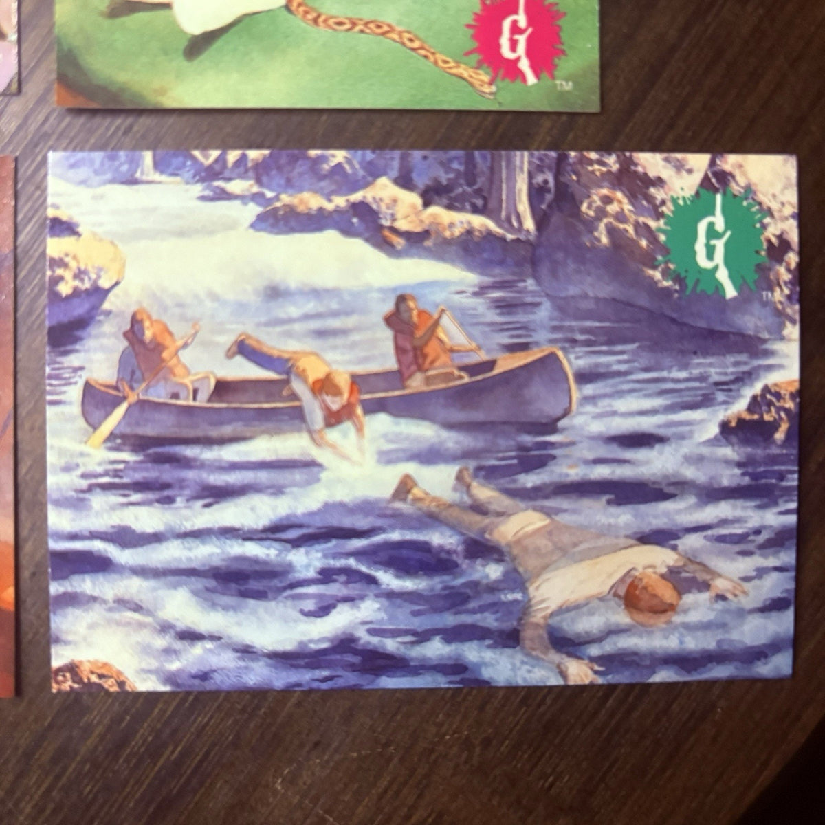1996 Topps Goosebumps Lot Of (2) "Camp" Trading Cards All High Grade, See Photos