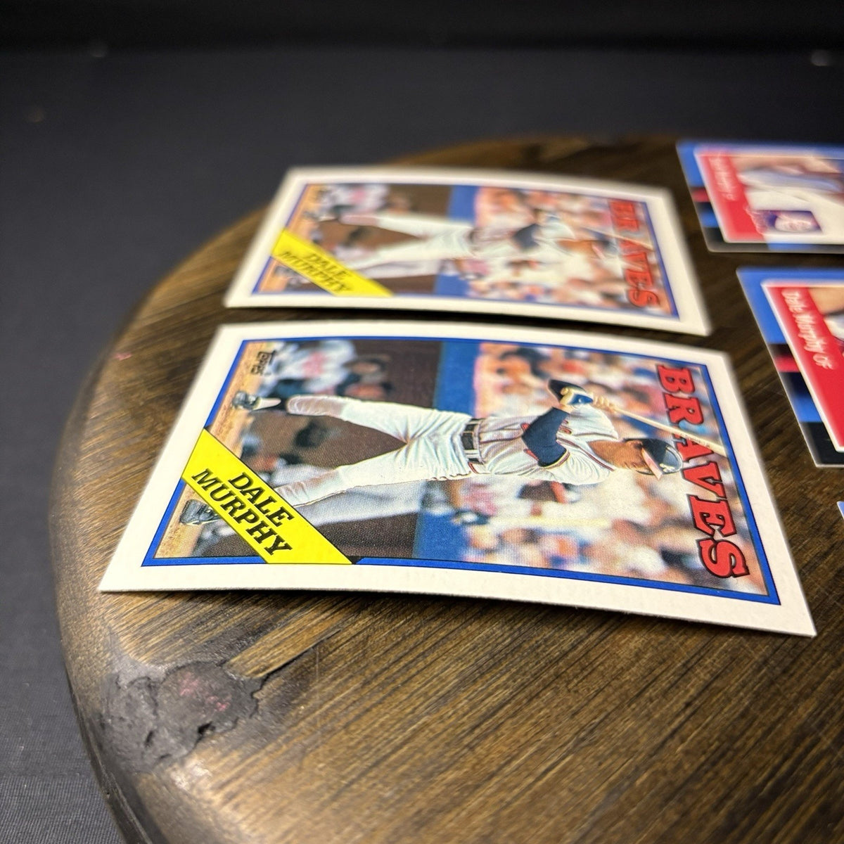 Dale Murphy 1988 (5) Card Lot Topps - #90 / Donruss #78 HIGH GRADE See Photos