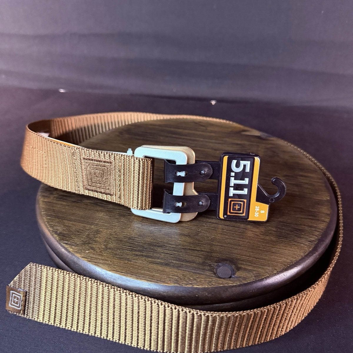 5.11 Traverse Double Buckle Belt Size Small 28"- 30" Battle Brown Tactical EDC