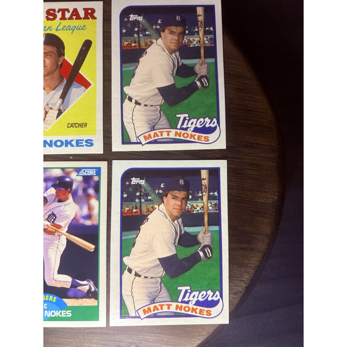 Matt Nokes (Lot of 6) Baseball Cards Detroit Tigers MLB