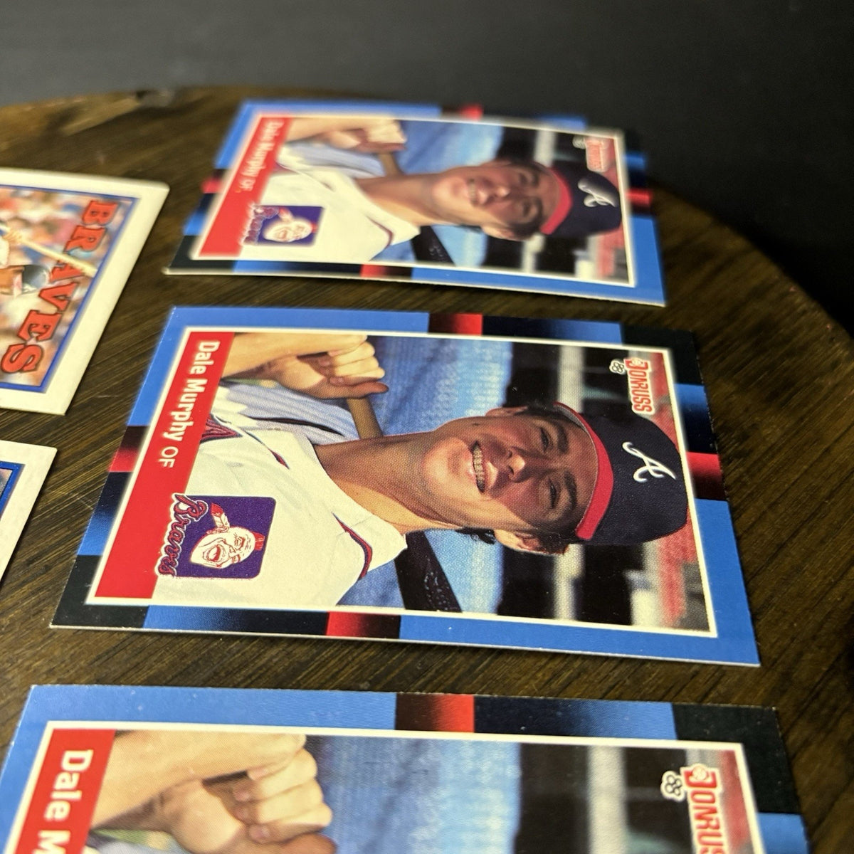 Dale Murphy 1988 (5) Card Lot Topps - #90 / Donruss #78 HIGH GRADE See Photos