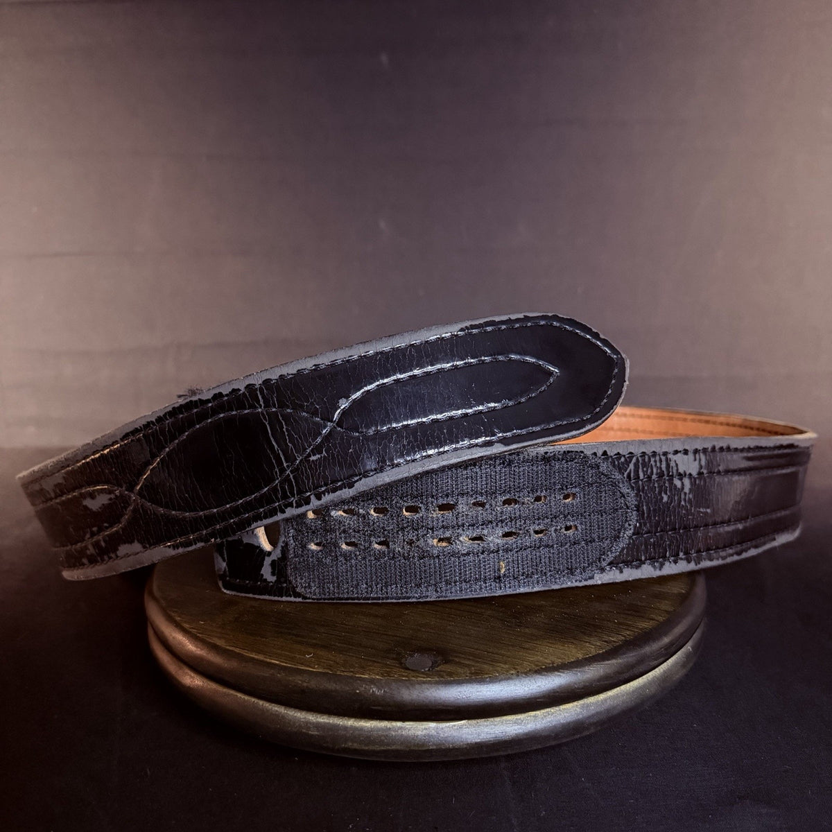 Safariland 94P Duty Belt Size 42" Hook & Loop Plain Black Leather 2.25" Wide