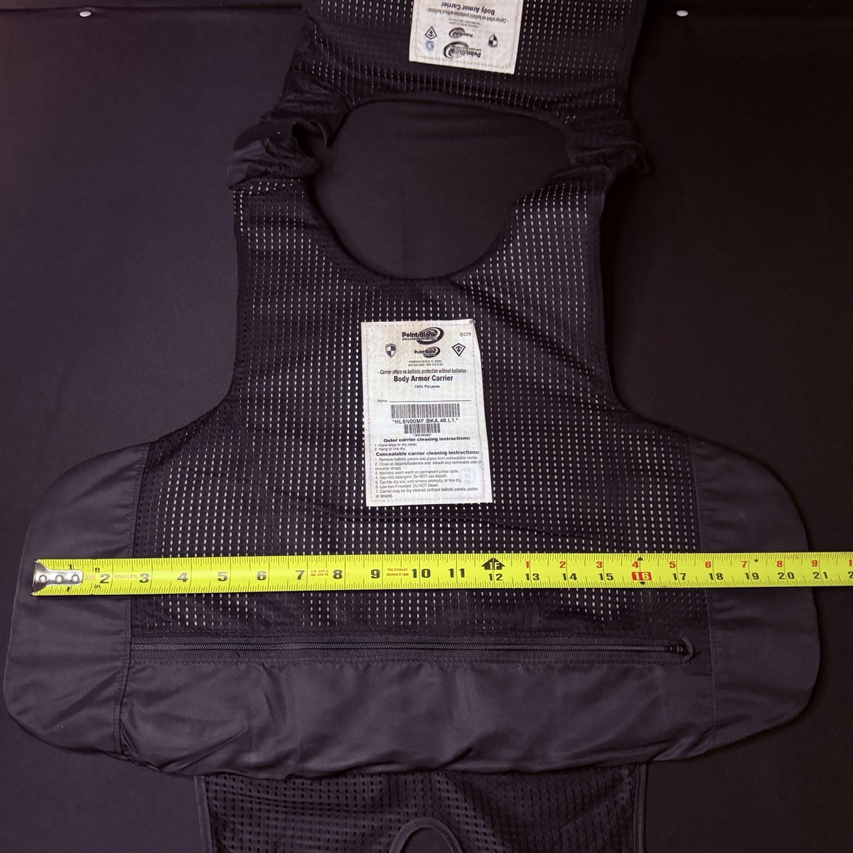 PB Armor 3A Ballistic 2023 Vest Size Large AXBIIIA Concealable IIIA Carrier 48R