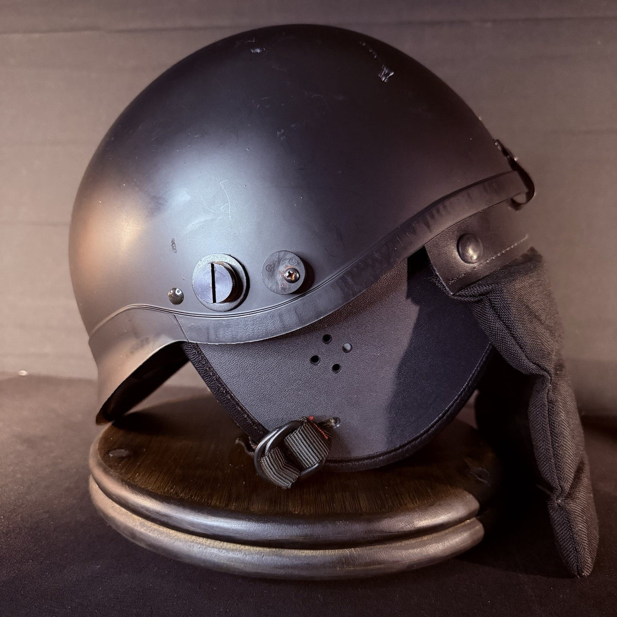 Crown Impact 906 Helmet Size Small C-3 Black USA Made Headgear Neck Protector