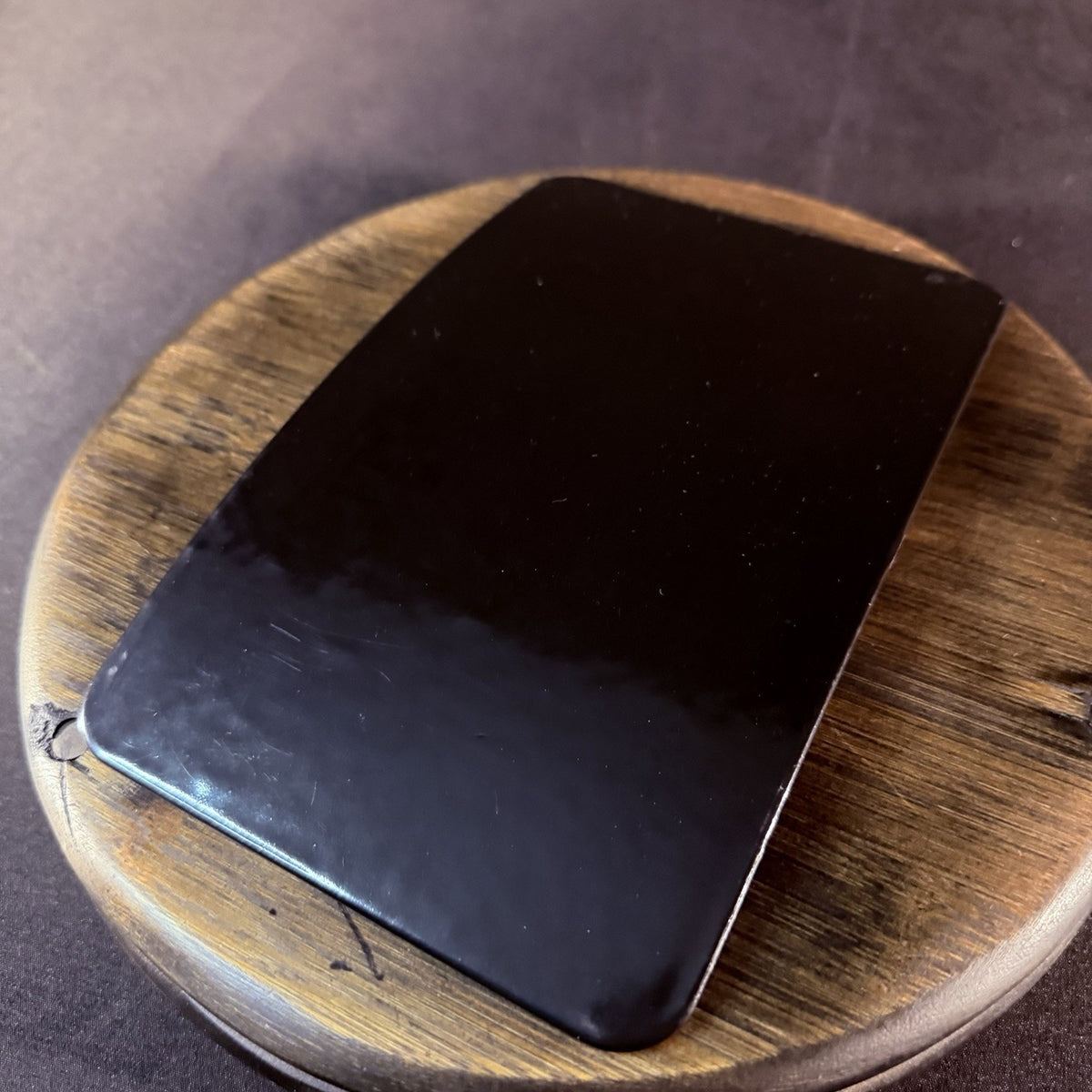 PB Truama Impact Plate 5"x 8" Hard Black Metal Curved Plate