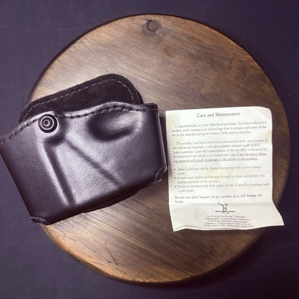 Safariland 573 GLOCK 17 / 22 Magazine & Handcuff Pouch Open Top Paddle