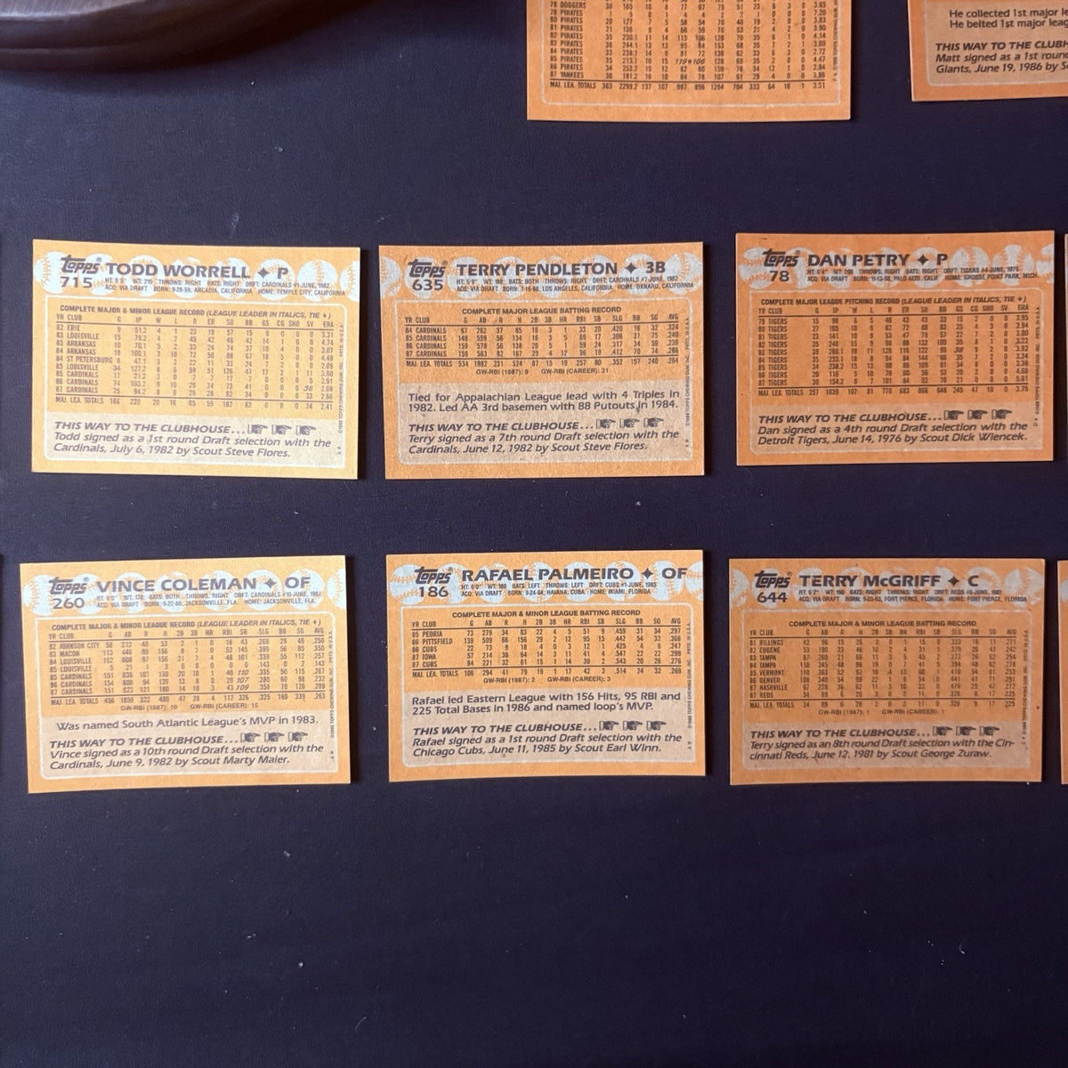 1988 TOPPS High Grade Baseball Card Lot Of 35