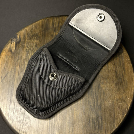 Hero's Pride Nylon Chain Handcuff Case - Black - Duty Belt