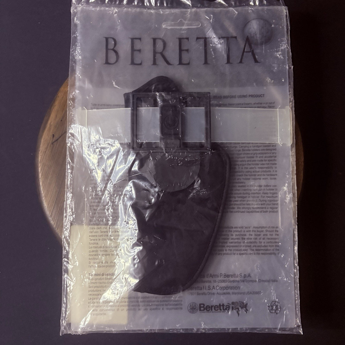 Beretta Soft Pistol Holster RH w/Belt Loop SEALED