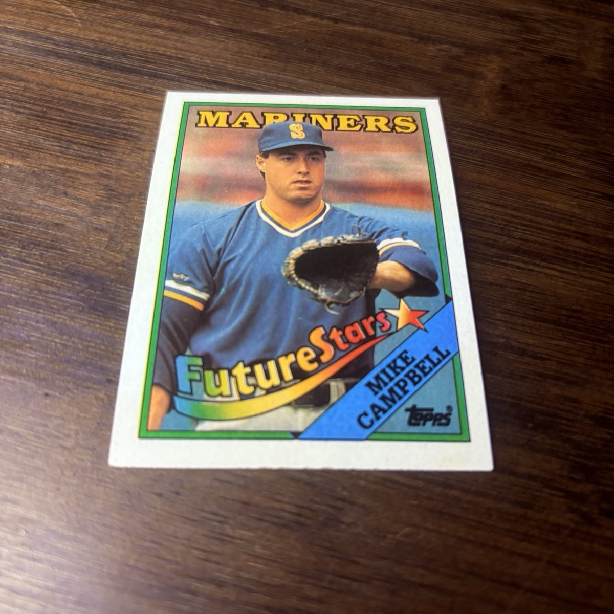 1988 Topps Baseball Card Mike Campbell Rookie Seattle Mariners #246