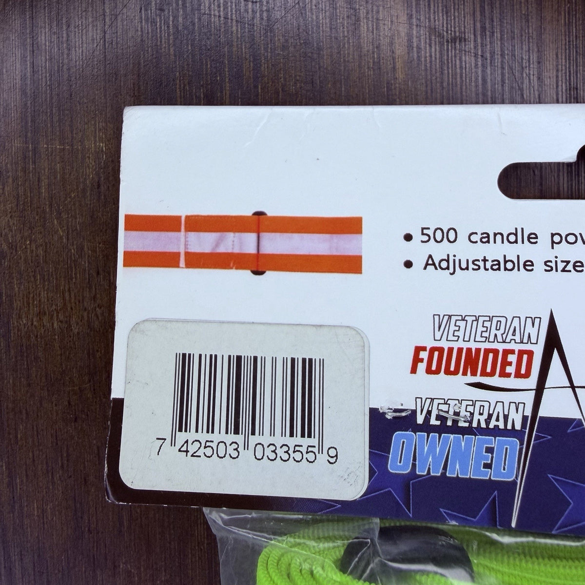 Sayre Reflective Belt Size Universal Elastic Hook And Loop 500 Candle Power 3M