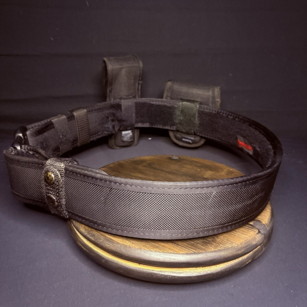 Bianchi Nylon Duty Belt 28"-34" w/Flashlight Pouch & Handcuff Case + Belt Keeper