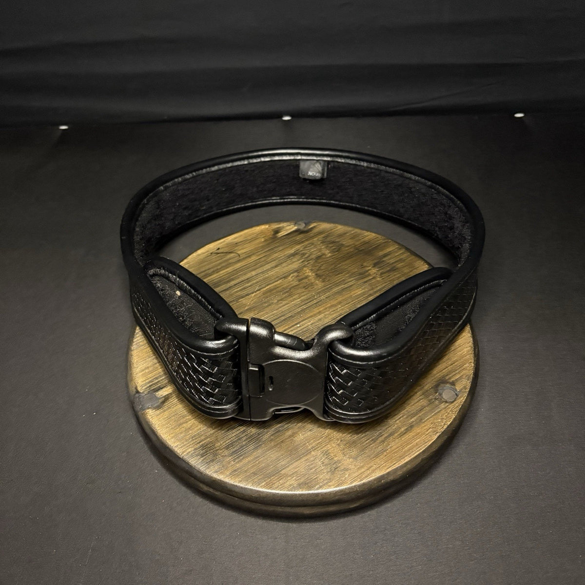 Bianchi 7950 Duty Belt Size Small 28”-32" w/ Cop-Loc Buckle, Basketweave Leather