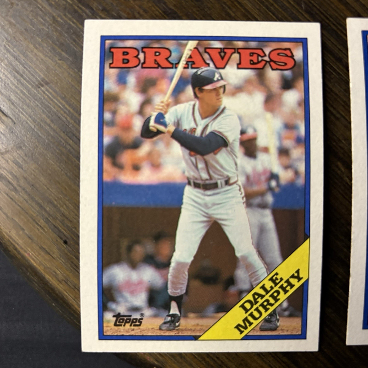 Dale Murphy 1988 (5) Card Lot Topps - #90 / Donruss #78 HIGH GRADE See Photos