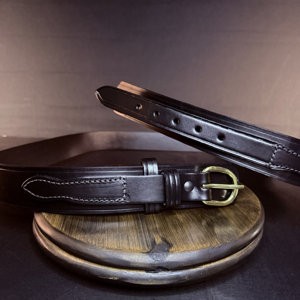 Gould and Goodrich Ranger Belt Size 60" Plain Black Leather Brass Buckle NGT-60B