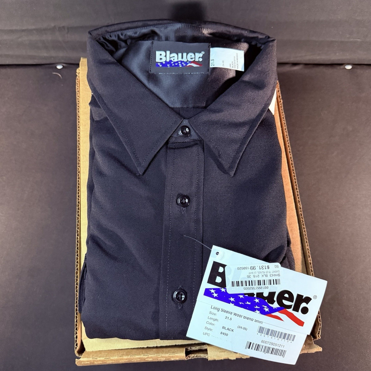 Blauer Long Sleeve 8450 Shirt Size 4XL Black Wool Class A Uniform Lot Of 3