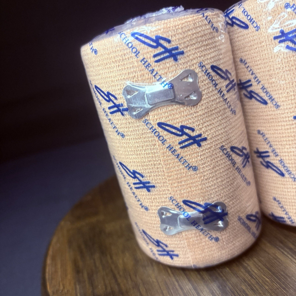 School Health Elastic Bandage Wrap Size 4" with clips Sealed 2 Pack