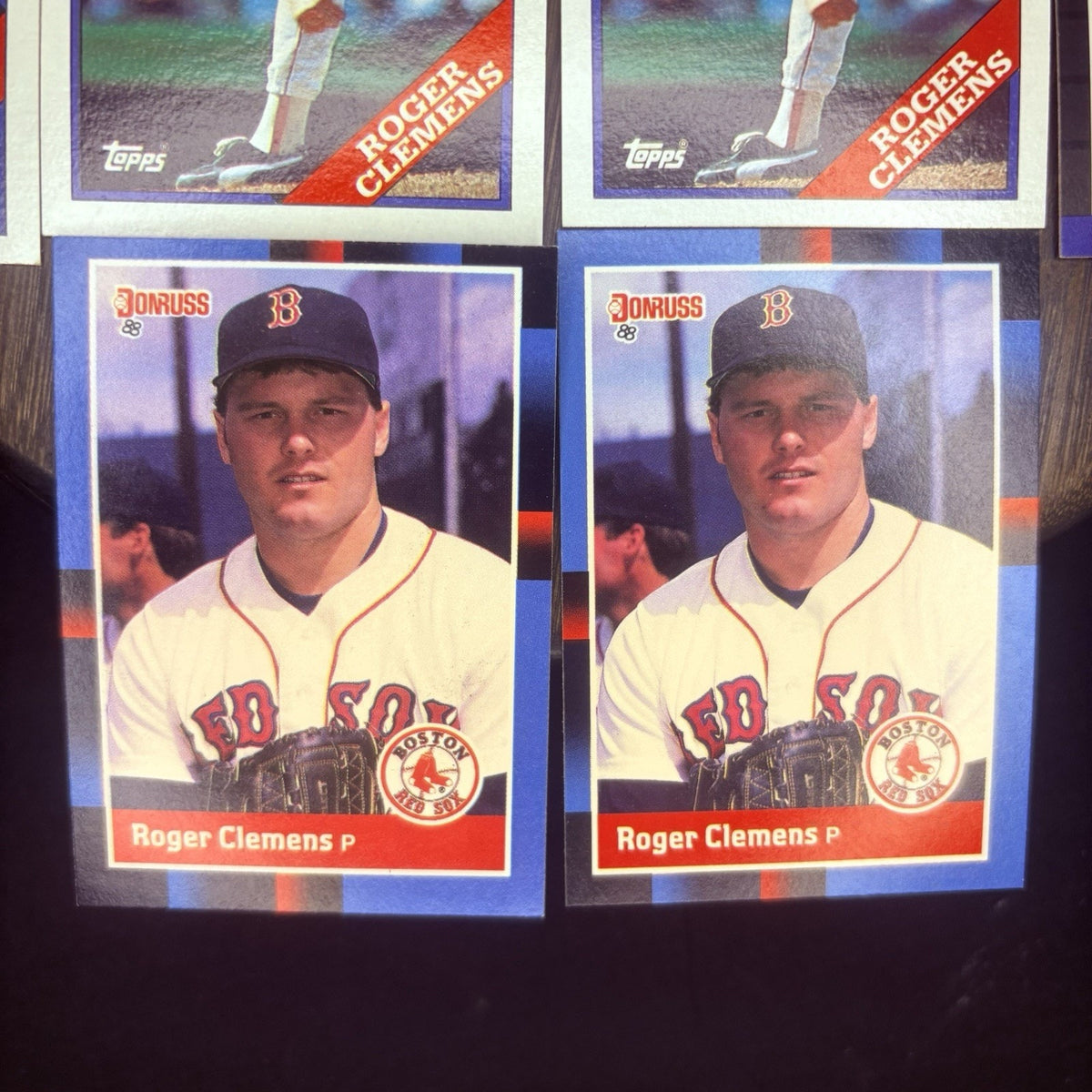 1987-1988 Roger Clemens (9) Card Lot, Topps & Donruss, #450, #280, #70, #51