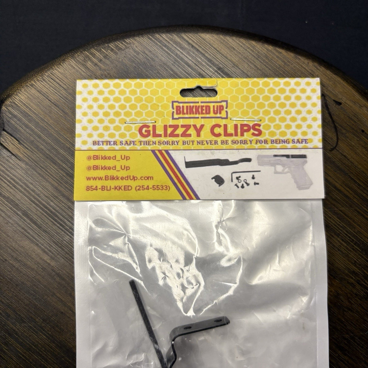 Belt Clip For Slide For Glocks Gen1-4 17 19 22 23 24 Blikked Up Glizzy Clip