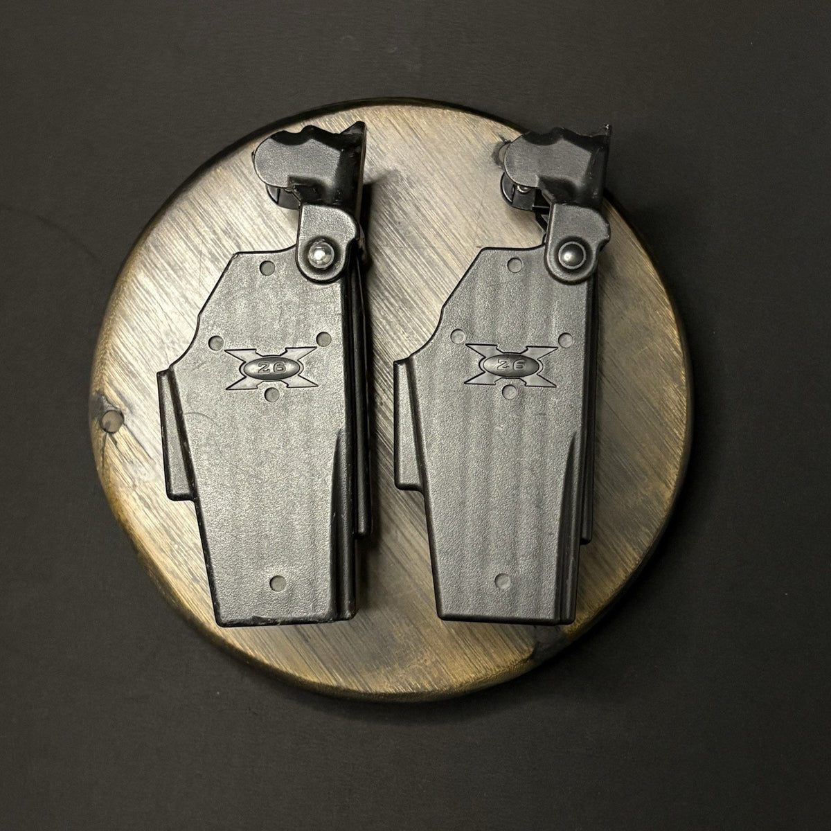 Blade-Tech X26 Taser Holster Right Hand W/Swivel Belt Loop & Hood Lot Of 2