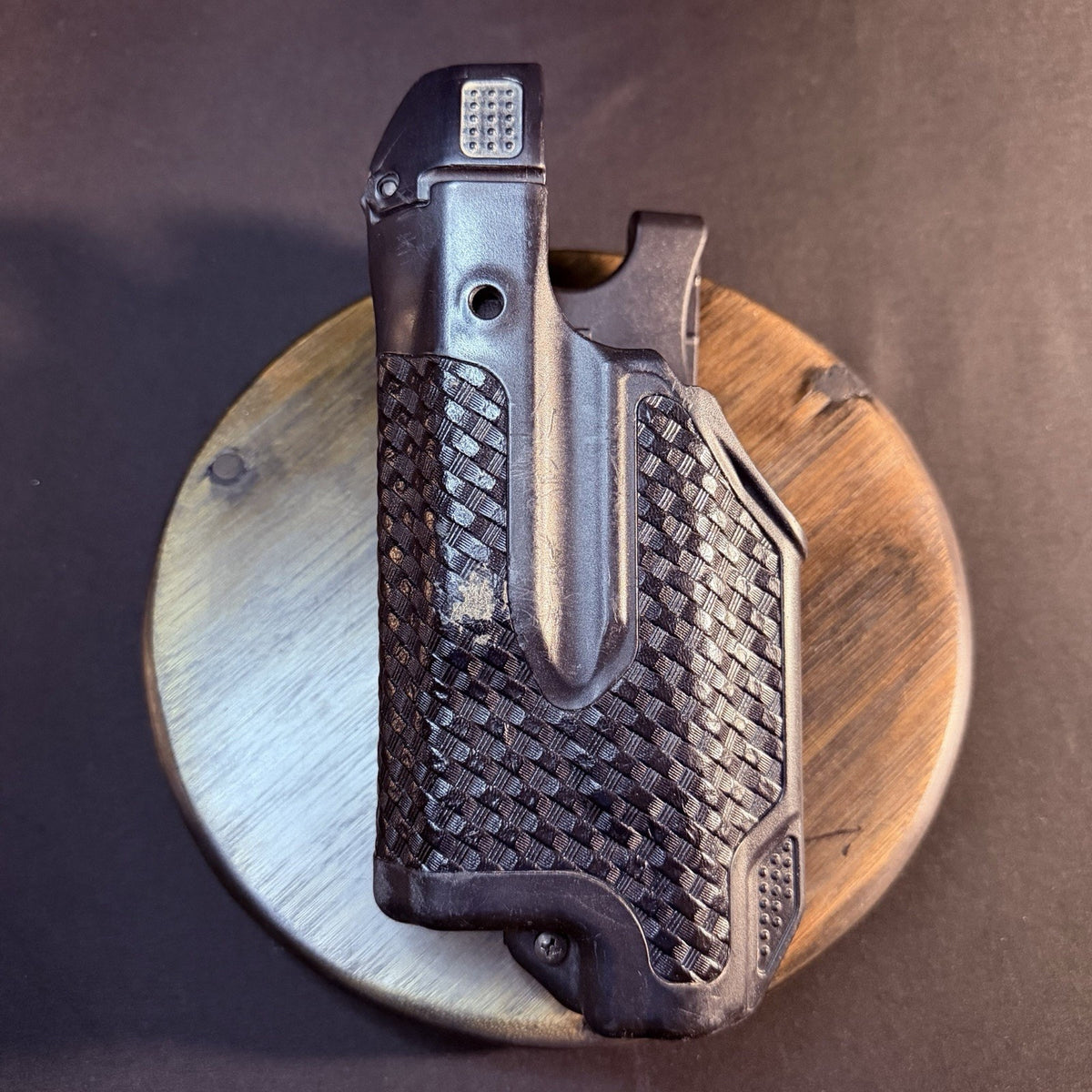 Blackhawk Epoch Duty Holster Size Glock 17/22/31 Basketweave Leather w/ Light RH