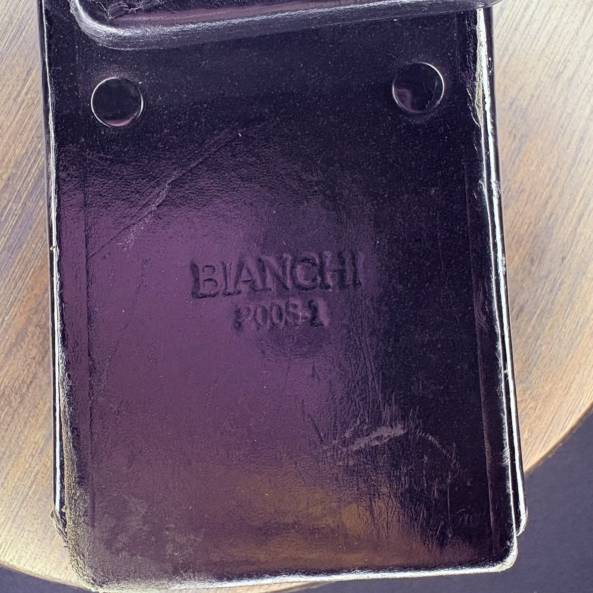 Bianchi Universal Radio Holder Swivel Back (200S-1) Leather Basket Weave