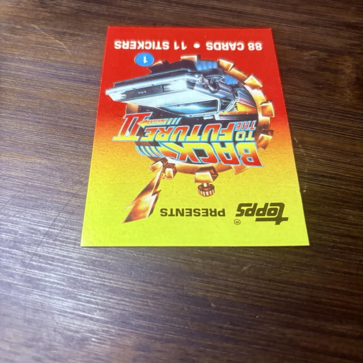 Back To The Future 2 1989 Topps #1 Title Card Will Grade High, See Photos