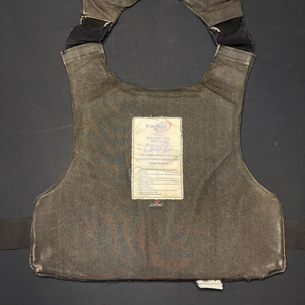 PB Ballistic Level 2 II Vest Size Small Concealable Vest w/ Trauma Plate