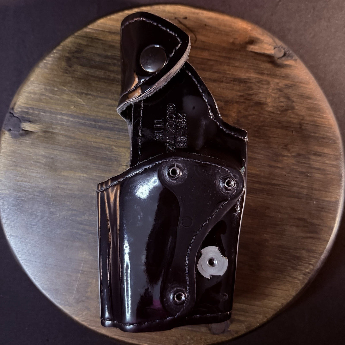 Safariland 295 Duty Holster Size Glock 17/22/31 High Gloss Leather Level II RH