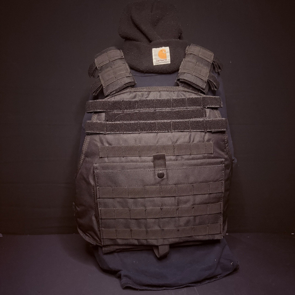 Protech Plate Carrier Vest 10"X 12" Size: Adjustable Black MOLLE