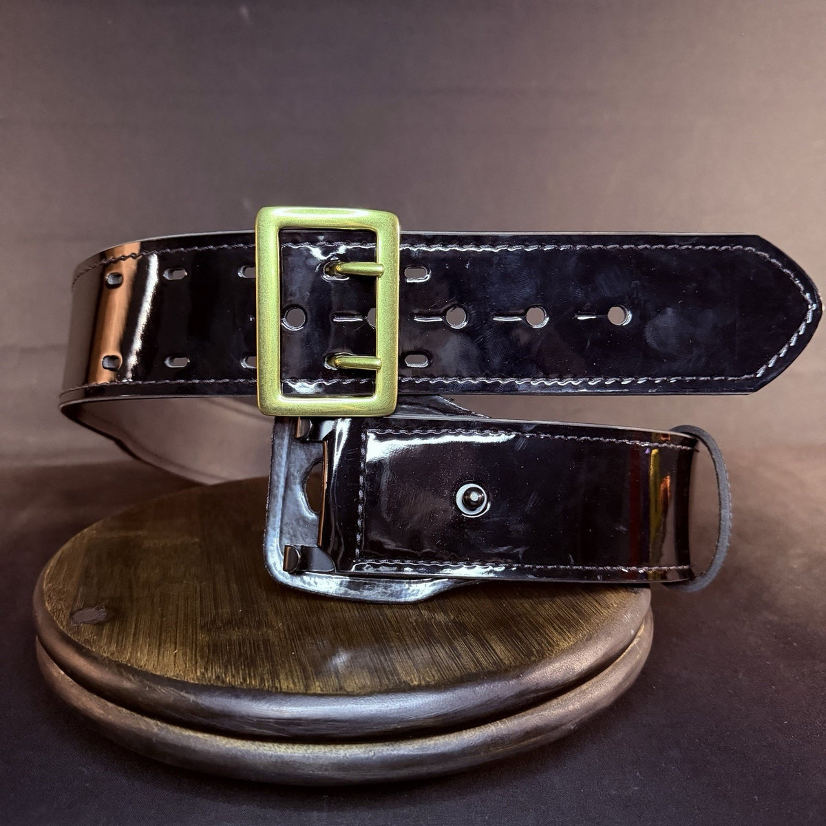 Gould & Goodrich Sally Browne Duty Belt Size Womens 32" USA Hi-Gloss Leather 192