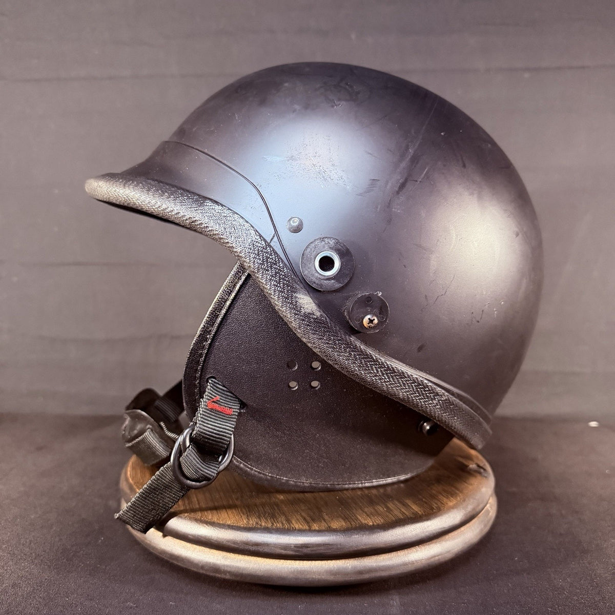 Crown Impact Helmet Size Large/ Jumbo Model C-4 906 Black USA Made Duty Headgear