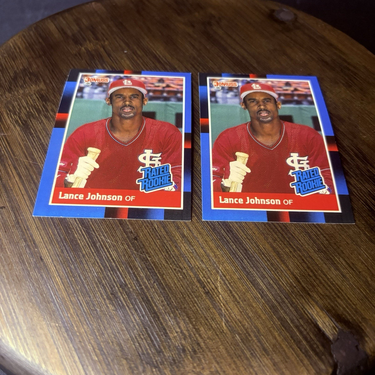 Lot of 2 Lance Johnson 1988 Donruss Baseball Rookie Cards #31 High Grade