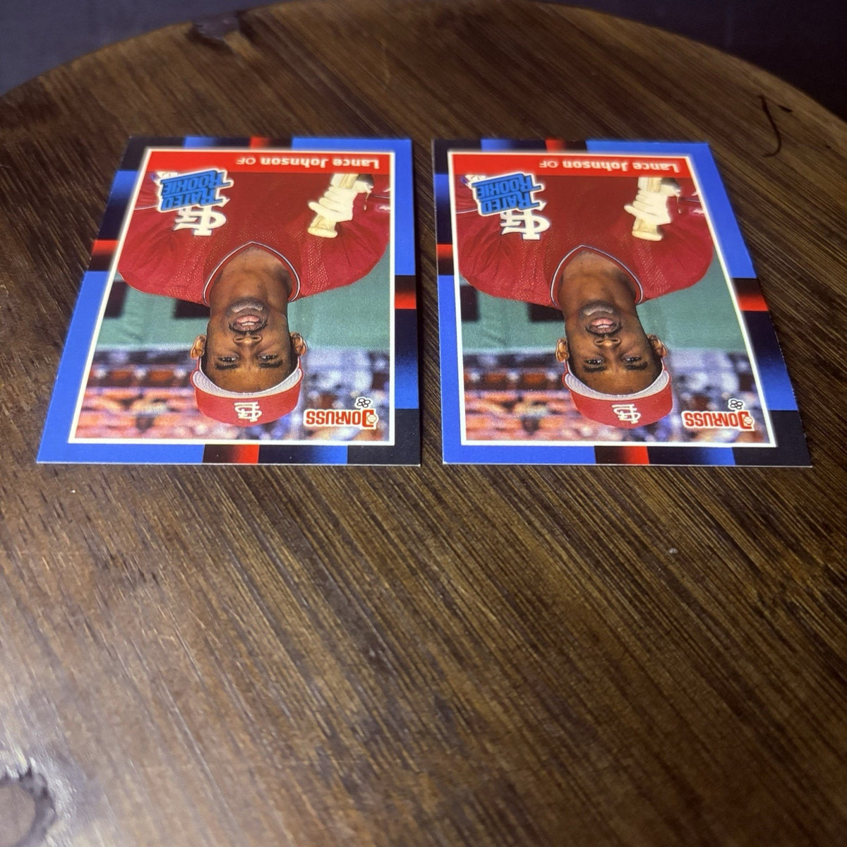 Lot of 2 Lance Johnson 1988 Donruss Baseball Rookie Cards #31 High Grade