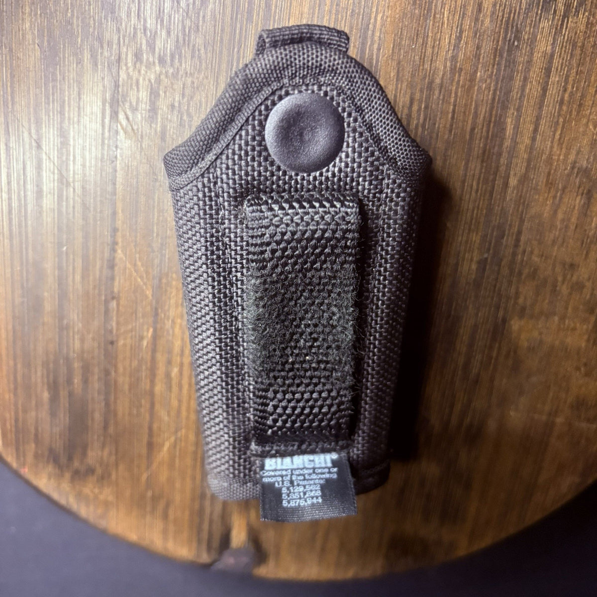 Bianchi Key Ring Keeper Pouch AccuMold Elite 7916 Plain Black Nylon