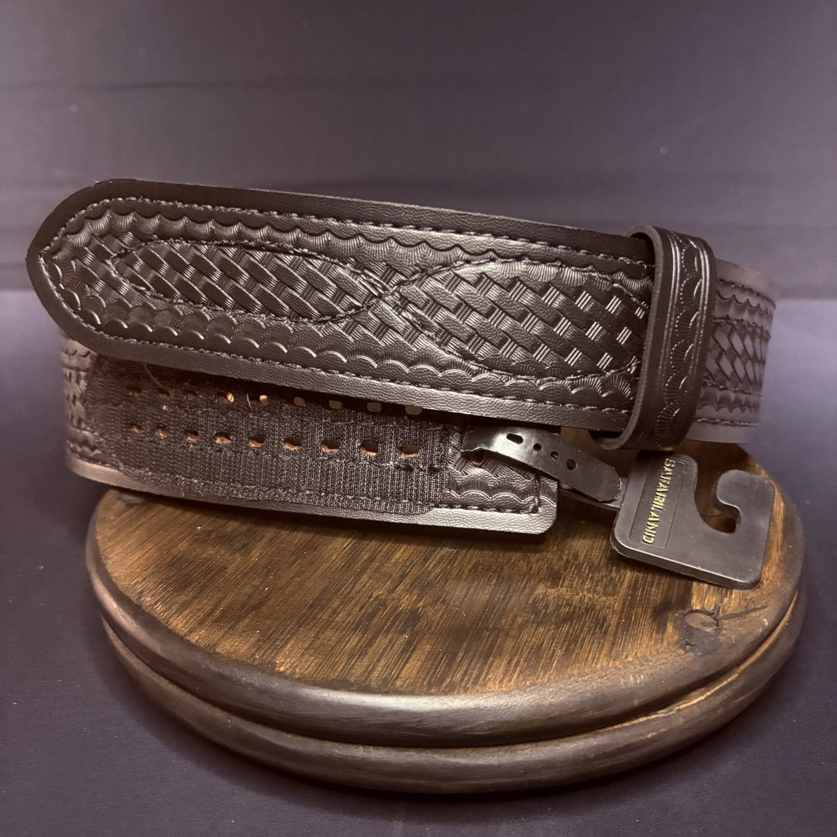Safariland Duty Belt Size 28" Model 94 Lined Basket Weave 94-28-4 Hook & Loop