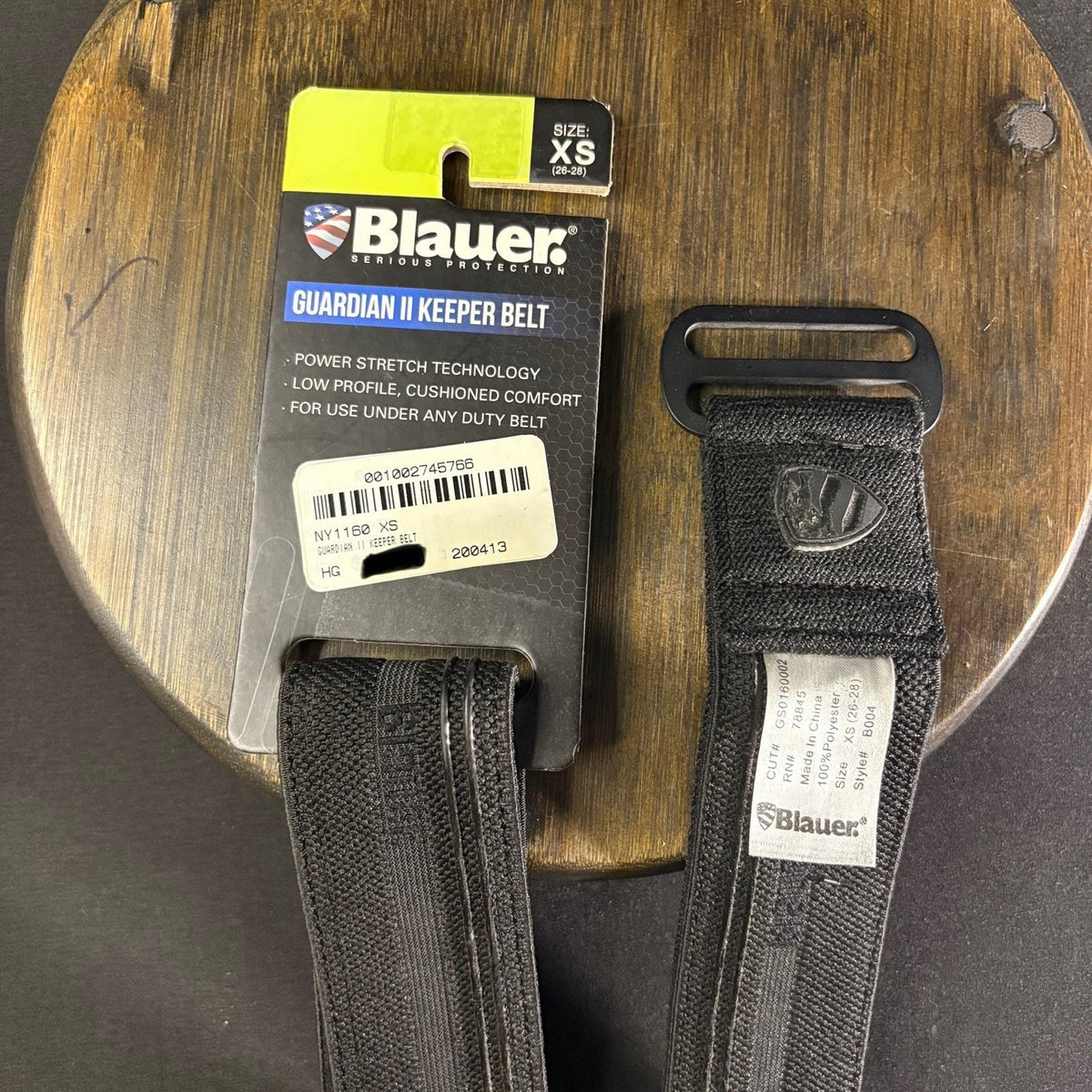 Blauer Guardian II Keeper Belt Size XS 26"-28" Black Under Duty Belt #B004